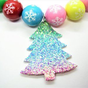 Christmas Bubblegum Necklace,snowflake necklace,Christmas gift for woman